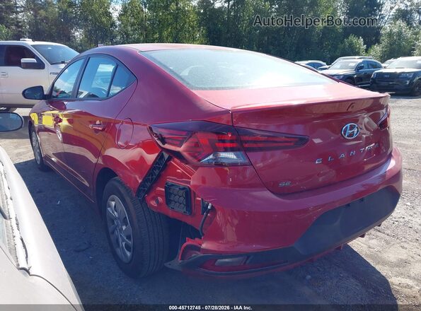5NPD74LF5KH493880 2019 HYUNDAI ELANTRA Red Trasero izquierdo