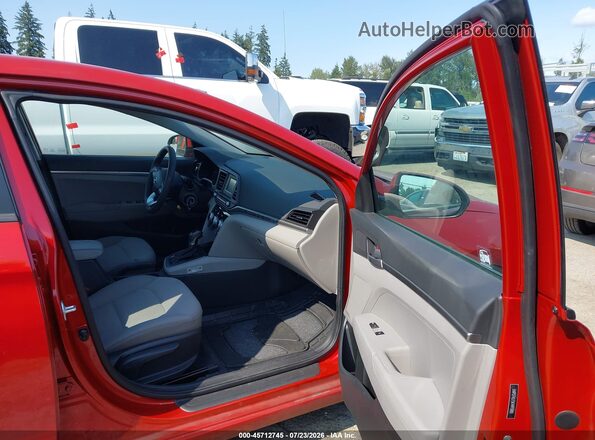 5NPD74LF5KH493880 2019 HYUNDAI ELANTRA Red Vista interior delantera