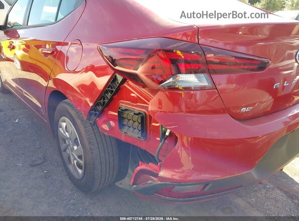 5NPD74LF5KH493880 2019 HYUNDAI ELANTRA Red Vista frontal