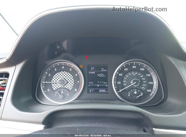 5NPD74LF5KH493880 2019 HYUNDAI ELANTRA Red Vista de los asientos traseros