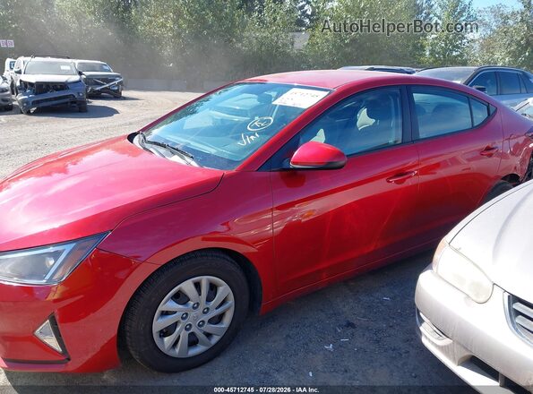 5NPD74LF5KH493880 2019 HYUNDAI ELANTRA Red Vista interior de 360 grados