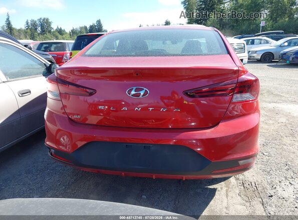 5NPD74LF5KH493880 2019 HYUNDAI ELANTRA Red 