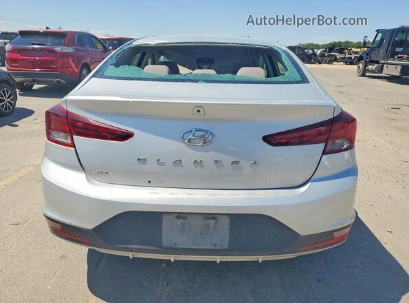 5NPD74LF5KH495922 2019 HYUNDAI ELANTRA Silver Հետևի տեսք