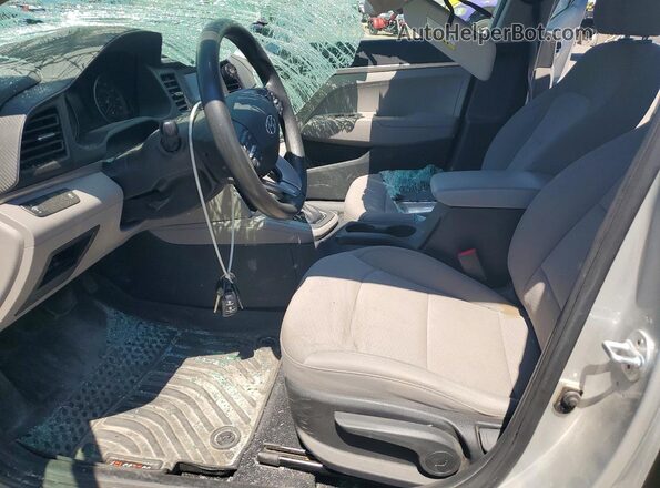 5NPD74LF5KH495922 2019 HYUNDAI ELANTRA Silver Սալոնի դիմացի տեսք
