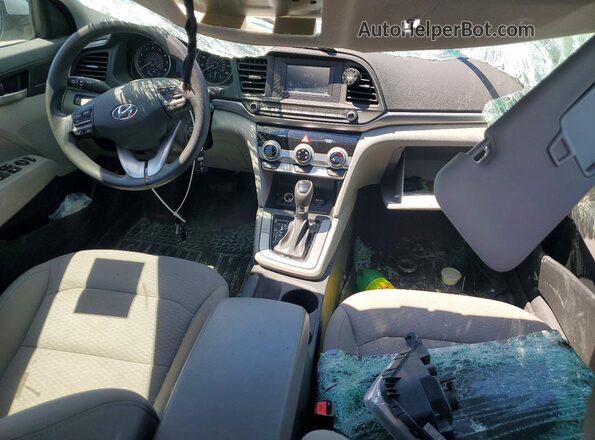 5NPD74LF5KH495922 2019 HYUNDAI ELANTRA Silver Առջևի վահանակի տեսք