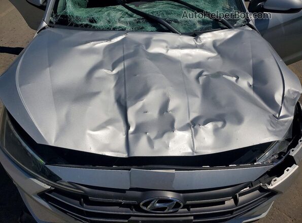 5NPD74LF5KH495922 2019 HYUNDAI ELANTRA Silver Սալոնի հետևի տեսք
