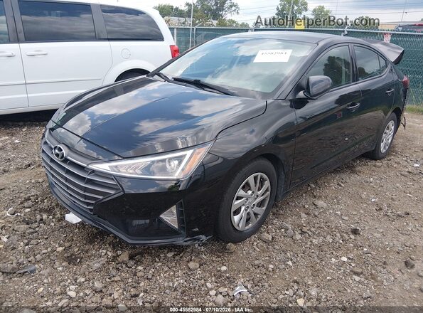 5NPD74LF5LH595262 2020 HYUNDAI ELANTRA Black Передня ліва чверть