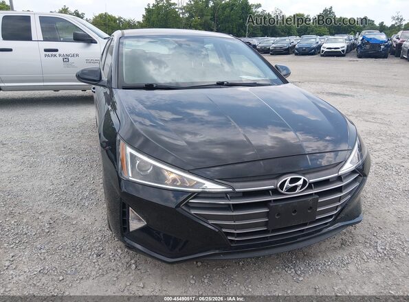 5NPD74LF5LH600492 2020 HYUNDAI ELANTRA Black Front view