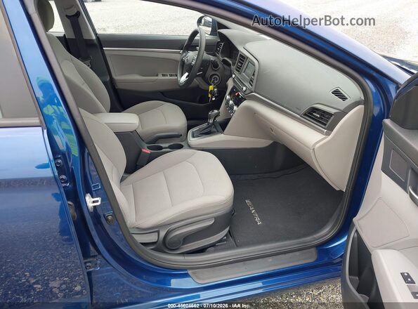 5NPD74LF5LH601299 2020 HYUNDAI ELANTRA Blue Widok wnętrza z przodu