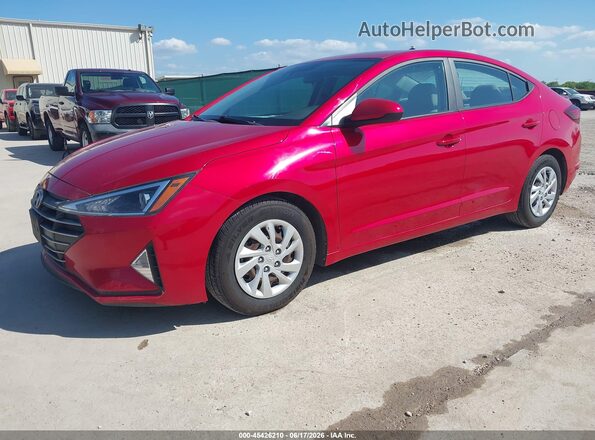 5NPD74LF5LH603702 2020 HYUNDAI ELANTRA Красный Передняя левая четверть