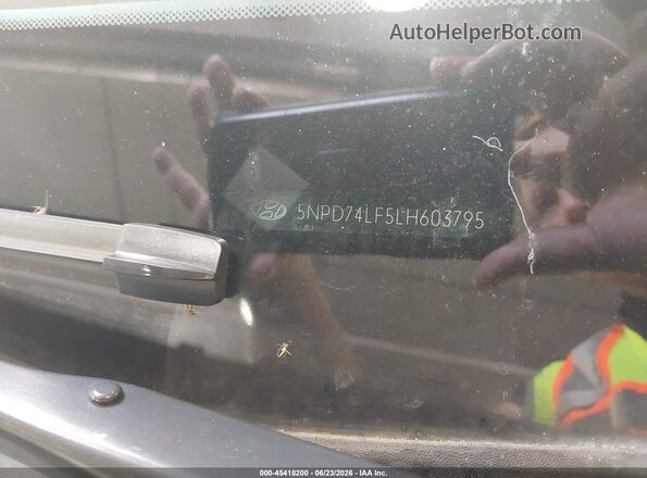5NPD74LF5LH603795 2020 HYUNDAI ELANTRA Black ძრავის განყოფილების ხედი
