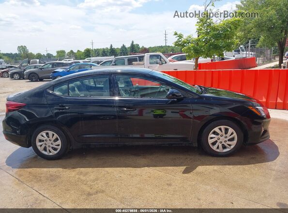 5NPD74LF5LH607488 2020 HYUNDAI ELANTRA Black Rear interior view