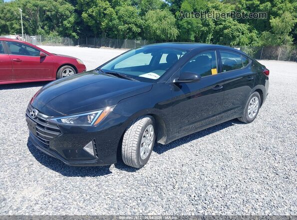 5NPD74LF5LH609273 2020 HYUNDAI ELANTRA Black წინა მარცხენა ხედი სამი მეოთხედიდან