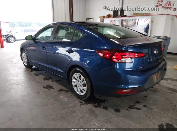 5NPD74LF5LH609483 2020 HYUNDAI ELANTRA Blue Trasero izquierdo