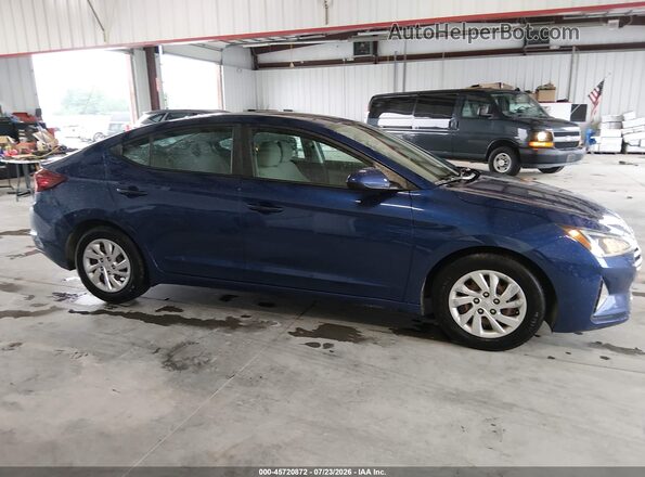 5NPD74LF5LH609483 2020 HYUNDAI ELANTRA Blue Vista interior trasera