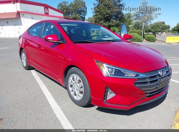 5NPD74LF5LH609676 2020 HYUNDAI ELANTRA Red Widok z przodu