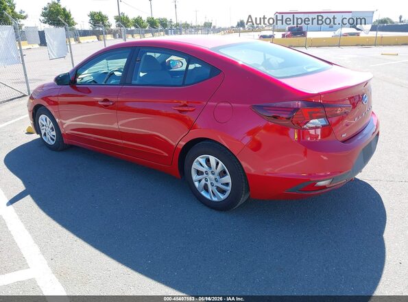 5NPD74LF5LH609676 2020 HYUNDAI ELANTRA Red Tył lewy