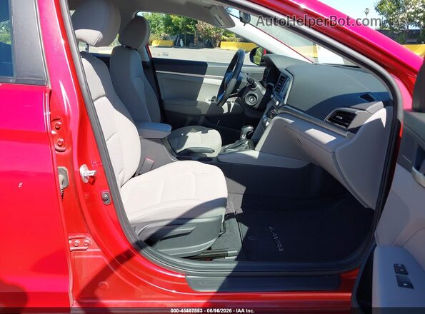5NPD74LF5LH609676 2020 HYUNDAI ELANTRA Red Widok wnętrza z przodu