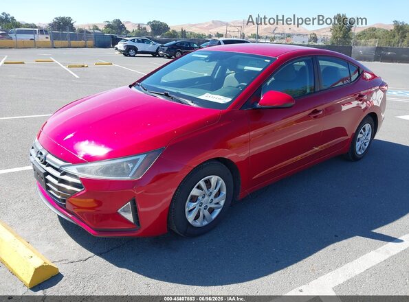 5NPD74LF5LH609676 2020 HYUNDAI ELANTRA Red Przód lewy