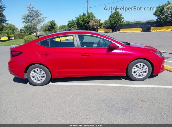 5NPD74LF5LH609676 2020 HYUNDAI ELANTRA Red Widok wnętrza 360 stopni