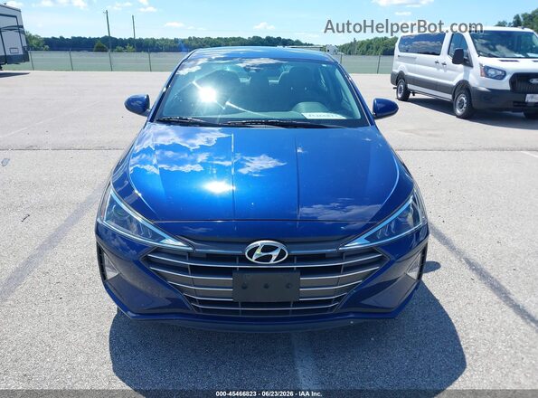 5NPD74LF5LH609970 2020 HYUNDAI ELANTRA Blue Instrument cluster view