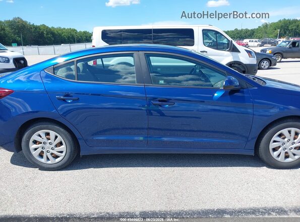 5NPD74LF5LH609970 2020 HYUNDAI ELANTRA Blue Rear interior view