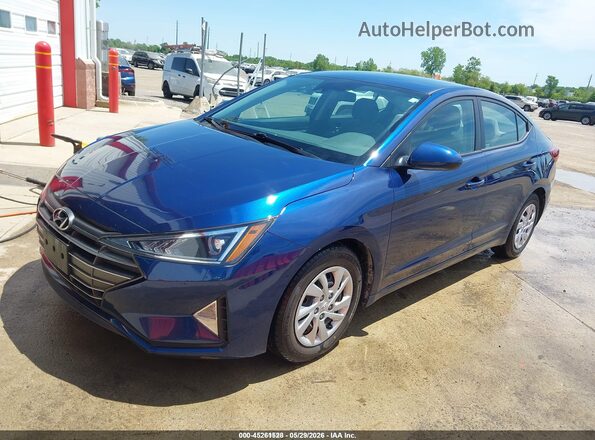 5NPD74LF5LH610438 2020 HYUNDAI ELANTRA Blue Front left