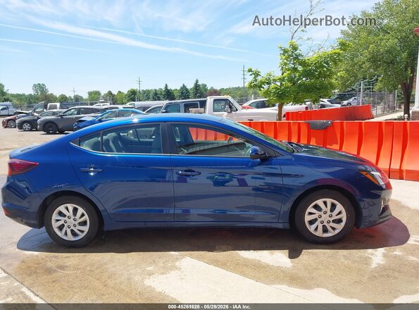 5NPD74LF5LH610438 2020 HYUNDAI ELANTRA Blue Rear interior view