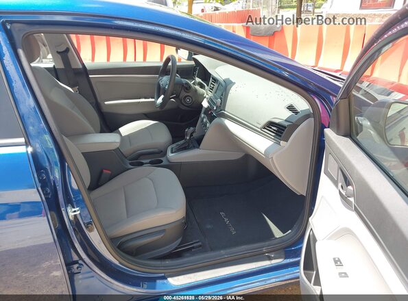 5NPD74LF5LH610438 2020 HYUNDAI ELANTRA Blue Front interior view