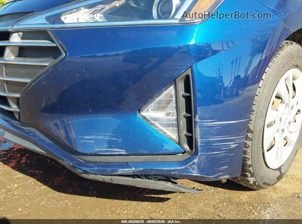 5NPD74LF5LH610455 2020 HYUNDAI ELANTRA Blue Front view