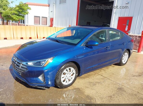 5NPD74LF5LH610455 2020 HYUNDAI ELANTRA Blue Front left