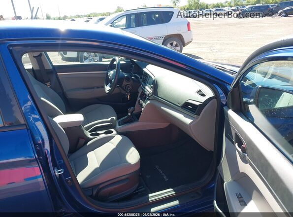 5NPD74LF5LH610455 2020 HYUNDAI ELANTRA Blue Front interior view