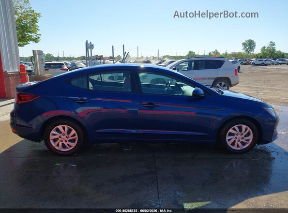 5NPD74LF5LH610455 2020 HYUNDAI ELANTRA Blue Rear interior view
