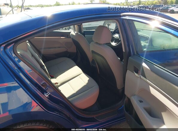5NPD74LF5LH610455 2020 HYUNDAI ELANTRA Blue VIN sticker view