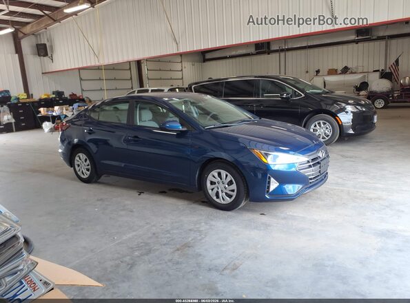 5NPD74LF5LH610861 2020 HYUNDAI ELANTRA Blue Widok wnętrza z tyłu