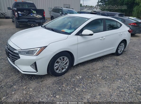 5NPD74LF5LH611167 2020 HYUNDAI ELANTRA White წინა მარცხენა ხედი სამი მეოთხედიდან
