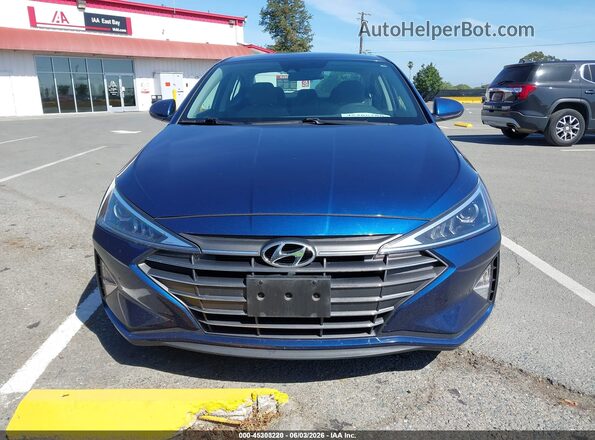 5NPD74LF5LH612688 2020 HYUNDAI ELANTRA Blue Widok wnętrza z tyłu