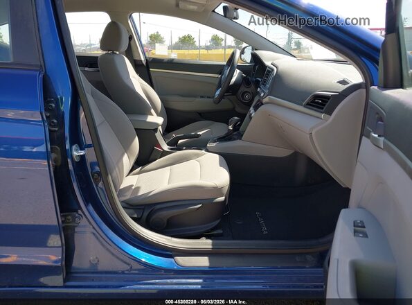 5NPD74LF5LH612688 2020 HYUNDAI ELANTRA Blue Widok wnętrza z przodu