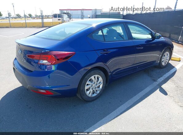 5NPD74LF5LH612688 2020 HYUNDAI ELANTRA Blue Tył prawy