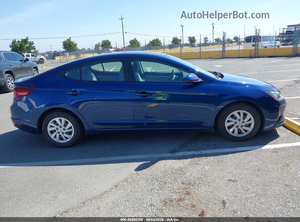5NPD74LF5LH612688 2020 HYUNDAI ELANTRA Blue Widok wnętrza 360 stopni