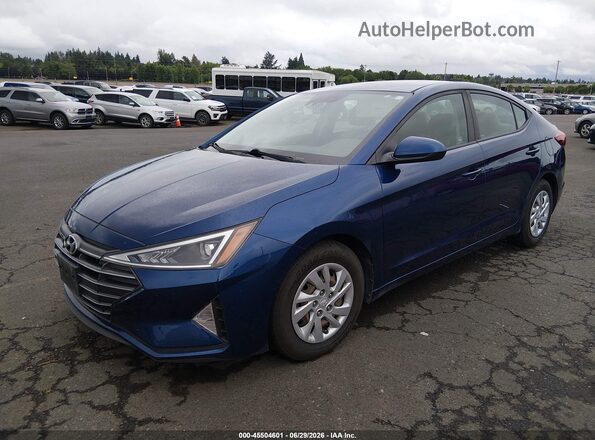 5NPD74LF5LH612982 2020 HYUNDAI ELANTRA Blue Vista tres cuartos delantera izquierda
