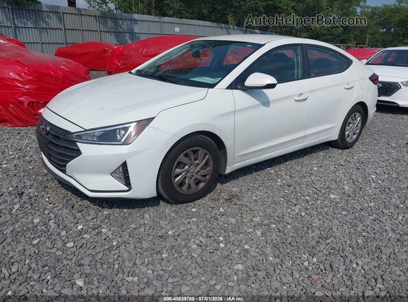 5NPD74LF5LH616580 2020 HYUNDAI ELANTRA White Առջևի ձախ երեք քառորդ տեսարան