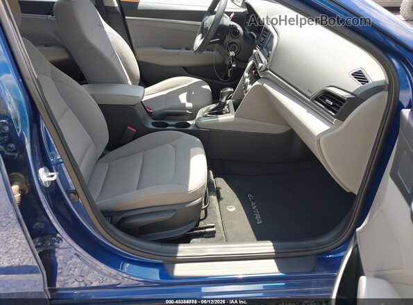 5NPD74LF5LH617292 2020 HYUNDAI ELANTRA Blue Вид салону спереду