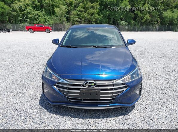 5NPD74LF5LH617292 2020 HYUNDAI ELANTRA Blue Вид щитка приладів