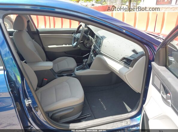 5NPD74LF5LH618166 2020 HYUNDAI ELANTRA Blue Front interior view
