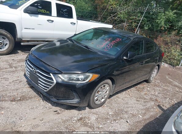 5NPD74LF6HH113406 2017 HYUNDAI ELANTRA Черный Передняя левая четверть