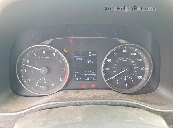 5NPD74LF6HH166994 2017 HYUNDAI ELANTRA Серебряный Вид щитка приборов