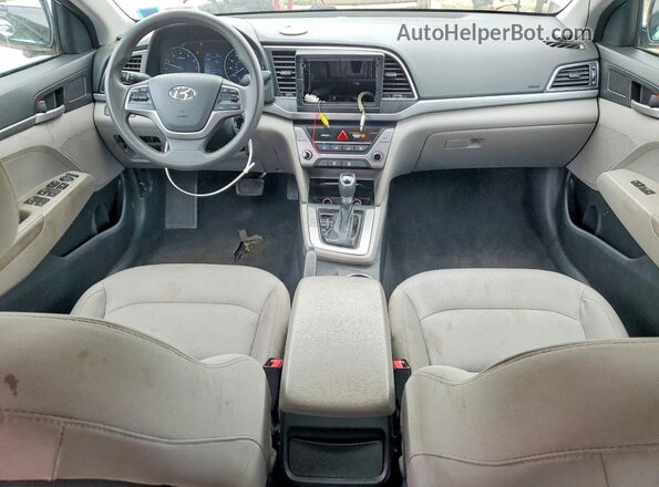 5NPD74LF6HH166994 2017 HYUNDAI ELANTRA Серебряный Вид панели приборов