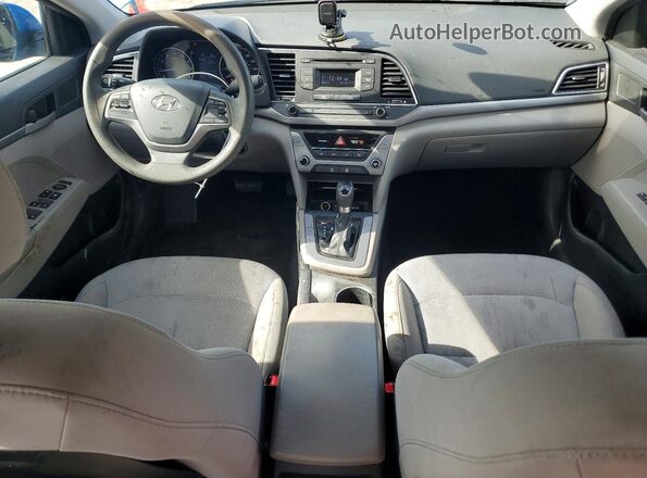5NPD74LF6HH180605 2017 HYUNDAI ELANTRA Blue Vista del salpicadero