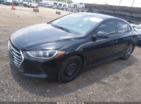 5NPD74LF6JH213351 2018 HYUNDAI ELANTRA Черный Передняя левая четверть